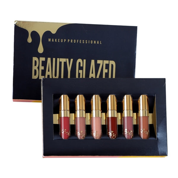 BEAUTY GLAZED 6pcs/Set Liquid Lipstick